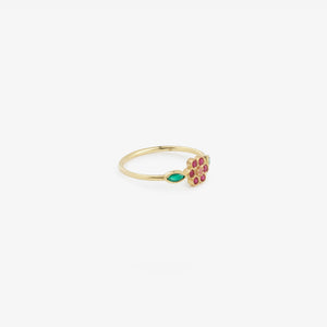 Miniflower Bague 1 Rouge