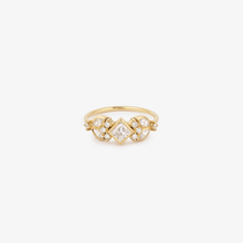 Load image into Gallery viewer, Bague Nymphéa 3 Full Diamant Face
