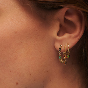 Piercing charm mini boucle d'oreilles saphir Or 18 carats Sophie d'Agon face