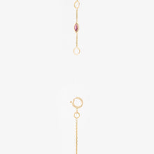 Load image into Gallery viewer, Bracelet Rainbow fermoir saphir rose marquise
